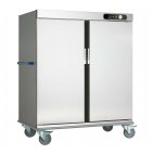Chariot de liaison version chaude, en inox AISI 304, 2 portes, 40 niveaux GN 2/1