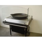 Vitrine d'agencement pour rotisserie, meuble cuisson poelon special paella