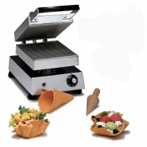 Appareil à gaufre snacky cône électrique, 1 fer, 1800 W