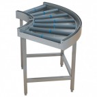 Courbe à 90° à rouleaux pour lave vaisselle à avancement automatique