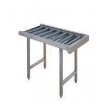Table à rouleaux fixe en inox L 1145 mm