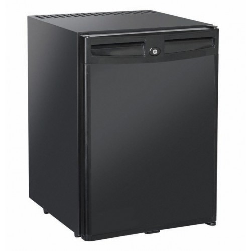 Mini bar d'hôtel, porte pleine, noire, 42 L, 3 clayettes Mini bar d'hôtel, porte pleine, noire, 42 L, 3 clayettes