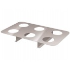 Plaque pour kit cuisson vapeur - 6 trous