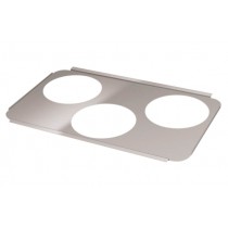 Plaque pour Kit Bain-marie/sauce - 3 trous
