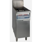 Friteuse gaz tubulaire 27L + Relevage automatique des paniers et programmateur electronique