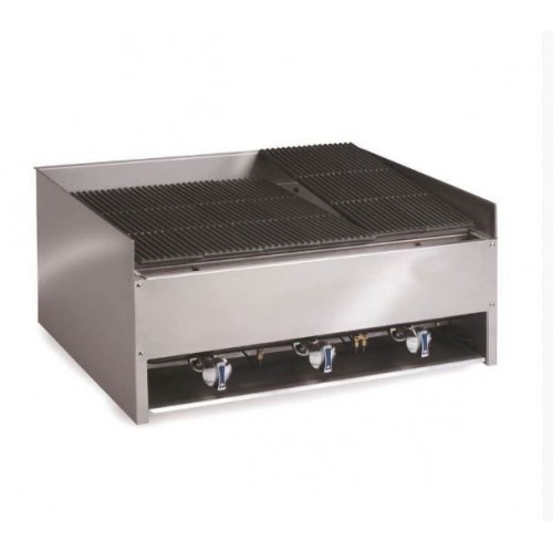 Grill charcoal à gaz avec pierre de lave 3 brûleurs 27 kW Grill charcoal à gaz avec pierre de lave 3 brûleurs 27 kW