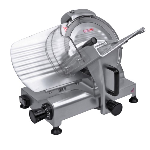 Trancheur à courroie, en aluminium anodisé, lame en inox, mono 230 V, 150 W Trancheur à courroie, en aluminium anodisé, lame en inox, mono 230 V, 150 W