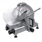 Trancheur à courroie, en aluminium anodisé, lame en inox, mono 230 V, 150 W 