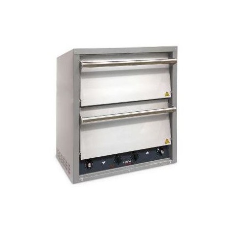 Four a pizza compact 2 chambres 2 niveaux - Inox 380V triphasé 2 niveaux Four a pizza compact 2 chambres 2 niveaux - Inox 380V triphasé 2 niveaux