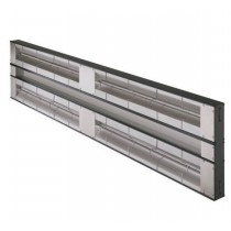 Rampe chauffante double - aluminium
