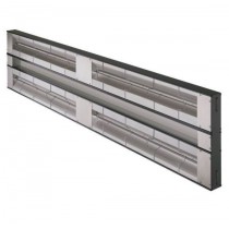 Rampe chauffante double - aluminium