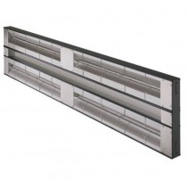 Rampe chauffante double - aluminium