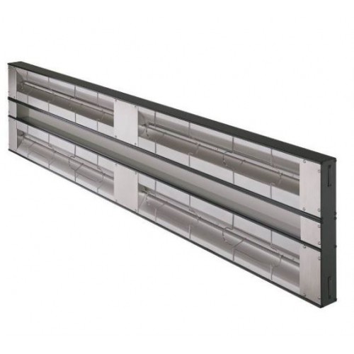 Rampe chauffante double - aluminium