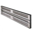 Rampe chauffante double - aluminium