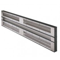 Rampe chauffante double - aluminium