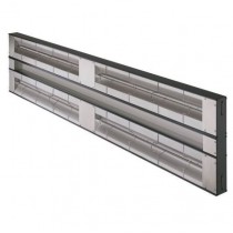 Rampe chauffante double - aluminium