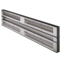 Rampe chauffante double - aluminium