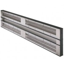 Rampe chauffante double - aluminium