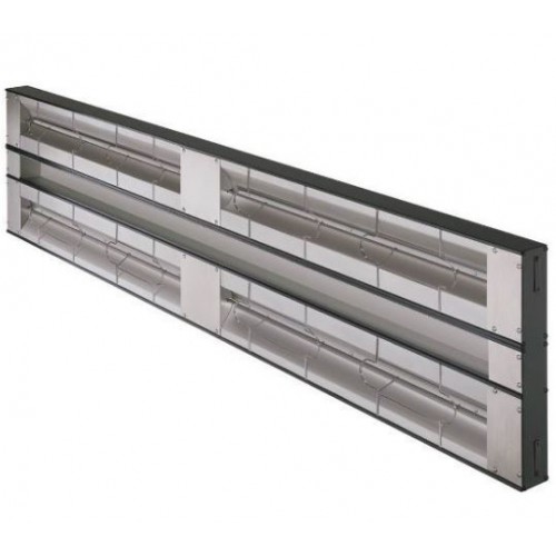 Rampe chauffante double - aluminium Rampe chauffante double - aluminium