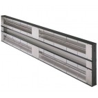 Rampe chauffante double - aluminium