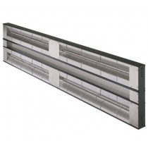 Rampe chauffante double - aluminium
