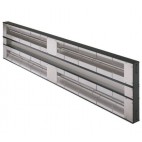 Rampe chauffante double - aluminium