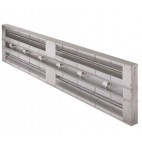 Rampe chauffante double - aluminium avec eclairage