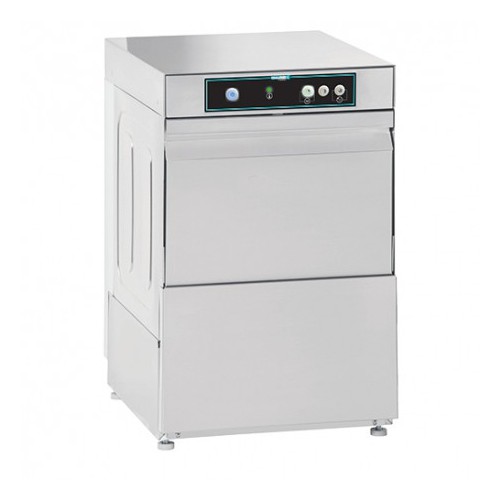 Lave verre professionnel, simple paroi, commande électronique avec adoucisseur, dimensions paniers 400 x 400 mm Lave verre professionnel, simple paroi, commande électronique avec adoucisseur, dimensions paniers 400 x 400 mm