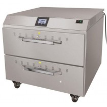 Tiroir chauffant avec controlleur electronique en haut - 2 tiroirs (sans bacs)