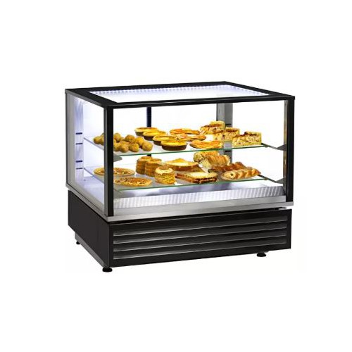 Vitrine chauffante avec moteur et support rotatif - 2 portes Vitrine chauffante avec moteur et support rotatif - 2 portes