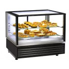 Vitrine chauffante avec moteur et support rotatif - 2 portes
