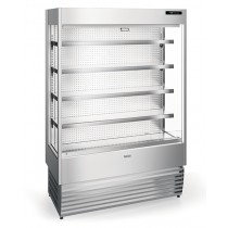 Vitrine murale réfrigérée, UNITED 80, groupe logé, inox, L 2560 mm