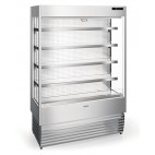 Vitrine murale réfrigérée, UNITED 80, groupe logé, inox, L 2560 mm