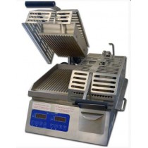 Grill à contact rainurée avec double presses