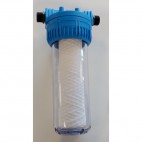 Filtre anti-calcaire avec charbon actif et aux particules