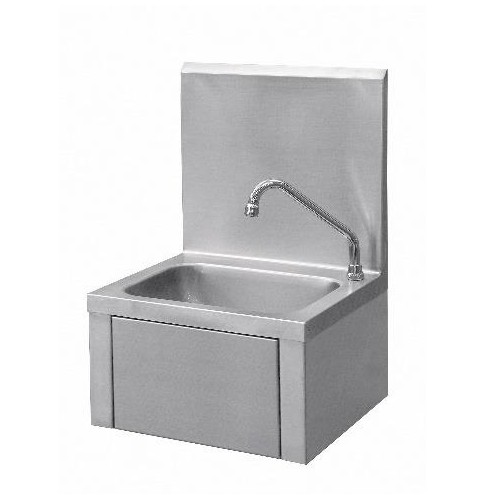 Lave-main, inox, adossée, cuve 330 x 220 x 110 mm Lave-main, inox, adossée, cuve 330 x 220 x 110 mm