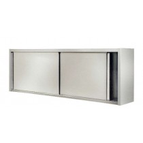 Armoire murale, portes coulisantes, inox AISI 304, L 1000 x P 400 x H 600 mm