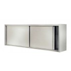 Armoire murale, portes coulisantes, inox AISI 304, L 1000 x P 400 x H 600 mm
