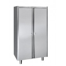 Meuble haut, portes coulisantes, inox, L 1600 x P 400 x H 900 mm