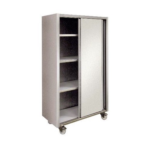 Armoire inox, 2 portes coulissantes, L 1500 x P 500 x H 1800 mm Armoire inox, 2 portes coulissantes, L 1500 x P 500 x H 1800 mm