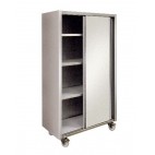 Armoire inox, 2 portes battantes, L 800 x P 600 x H 1800 mm