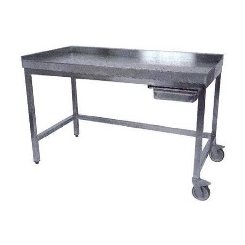 Table de poussage inox aisi 304 P 700 x H 900 mm Table de poussage inox aisi 304 P 700 x H 900 mm