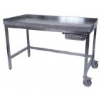 Table de poussage inox aisi 304 P 700 x H 900 mm