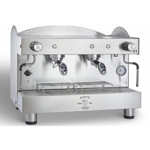 Machine à café espresso BEZZERA B2016 PM 2 Groupes acier inoxydable Machine à café espresso BEZZERA B2016 PM 2 Groupes acier inoxydable