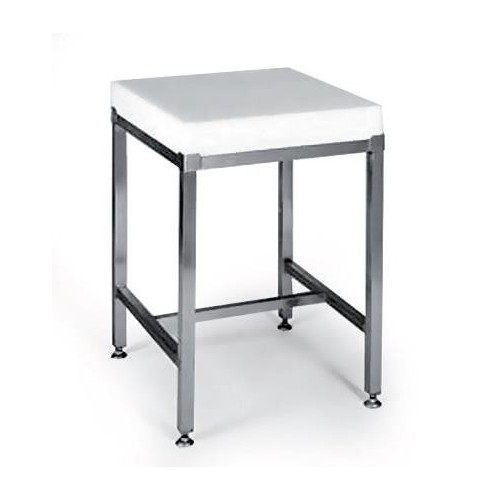 Billot de cuisine en polyéthylène avec châssis inox ferritique longueur 1200 mm Billot de cuisine en polyéthylène avec châssis inox ferritique longueur 1200 mm