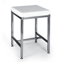Billot de cuisine en polyéthylène avec châssis inox ferritique longueur 1200 mm