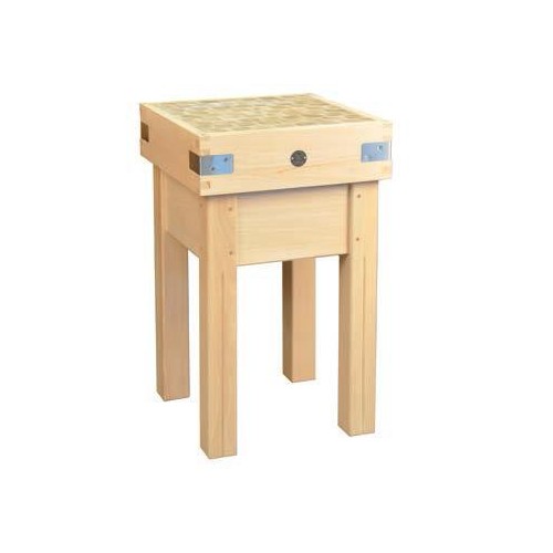 Billot de cuisine monté tout bois non réversible longueur 1200 mm Billot de cuisine monté tout bois non réversible longueur 1200 mm
