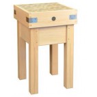Billot de cuisine monté tout bois non réversible longueur 1200 mm