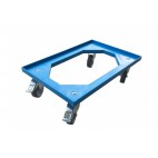 Chariot ABS, 2 roues freinées, pour coffres et containers isotherme GN1/1