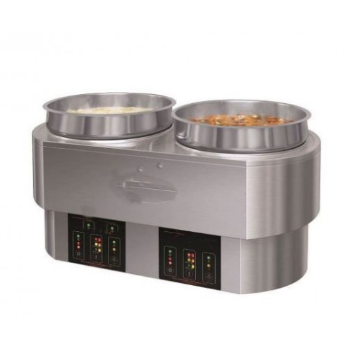 Cuiseur multifonction ronde double - 2 x 10 litres